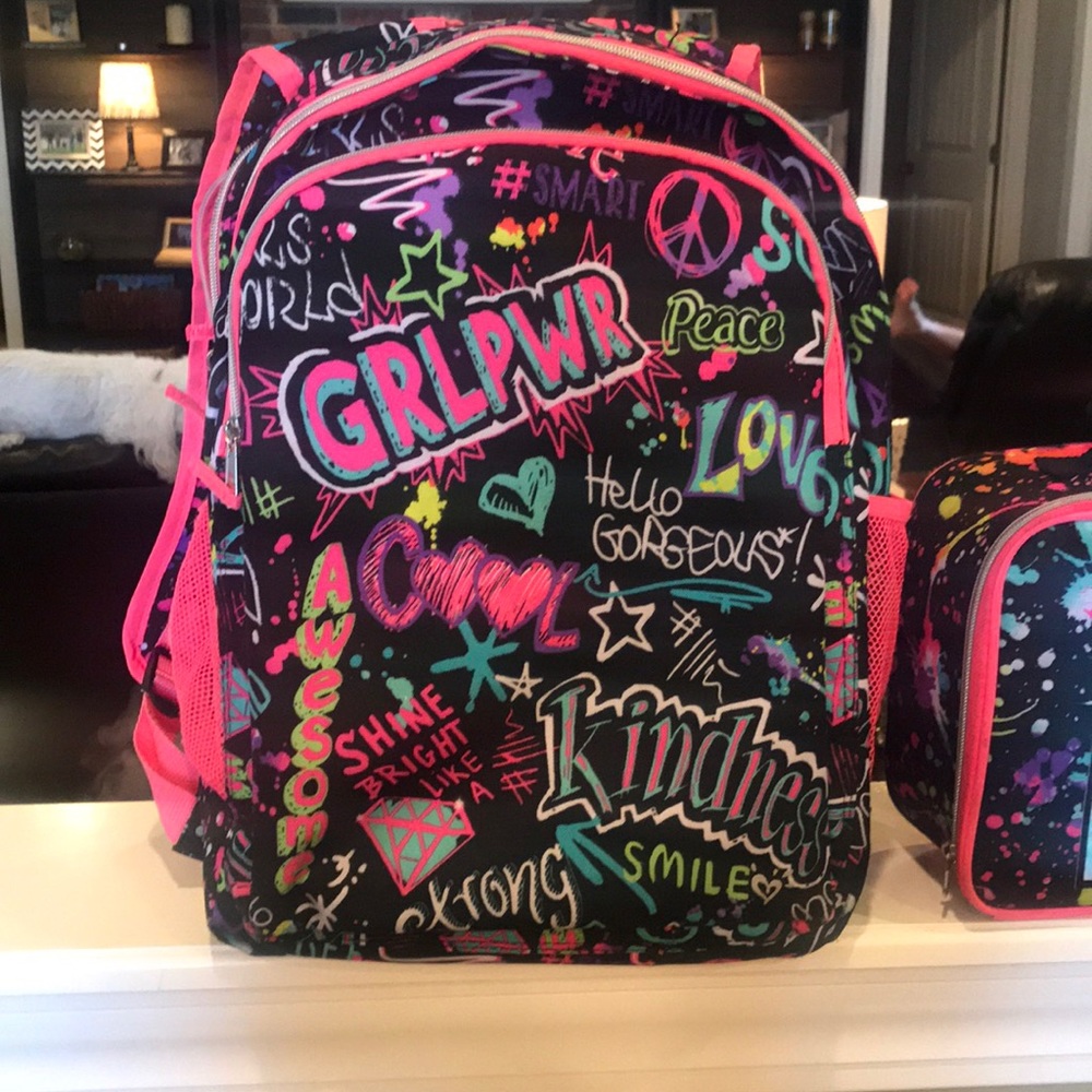 Justice Backpack and Lunch Box